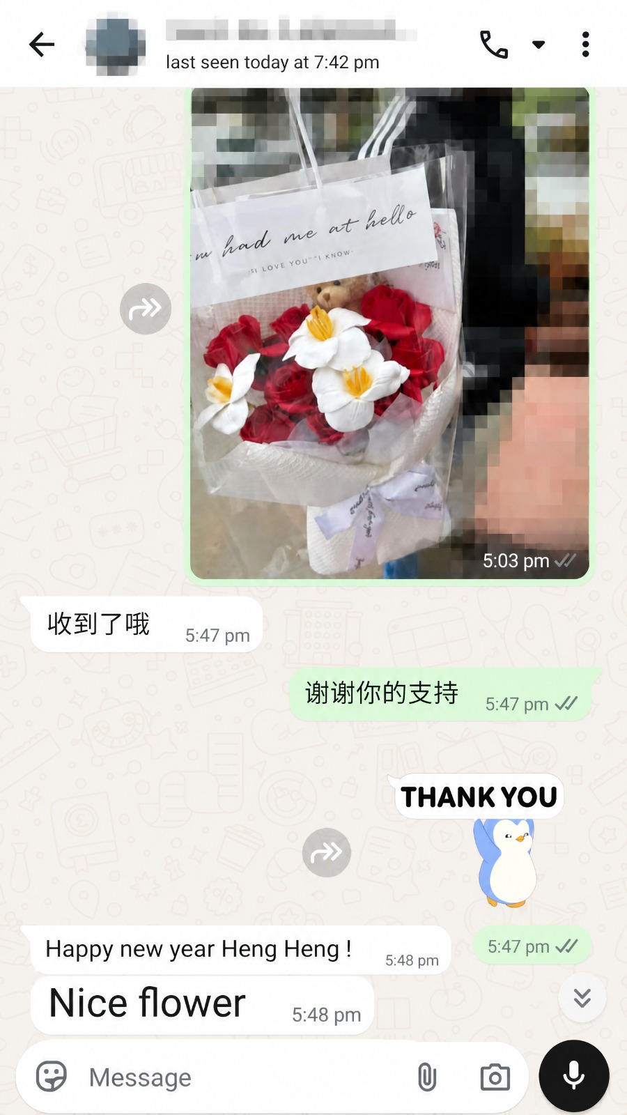 Customer photo of a red rose soap bouquet with a teddy bear in a gift bag